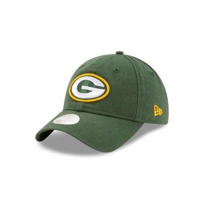 Green Green Bay Packers Hat - New Era NFL Core Classic 9TWENTY Adjustable Caps USA3978051